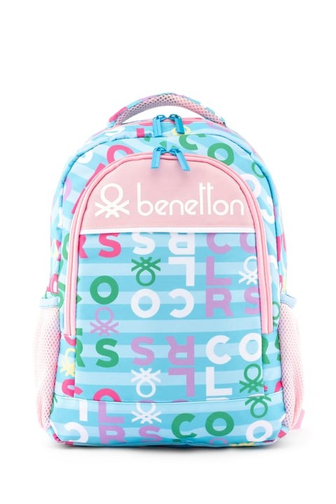 UNITED COLORS OF BENETTON KIZ ÇOCUK HARF BASKILI İLKOKUL ÇANTASI 13135