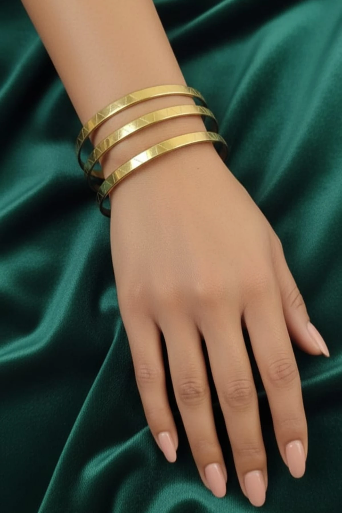 GOLD ÇELİK 3’LÜ AJDA BİLEZİK AJDBLZK-01