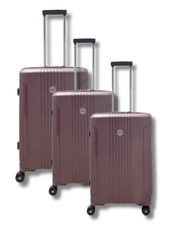 04PC7060 Polipropilen 3 lü Valiz Seti SİYAH