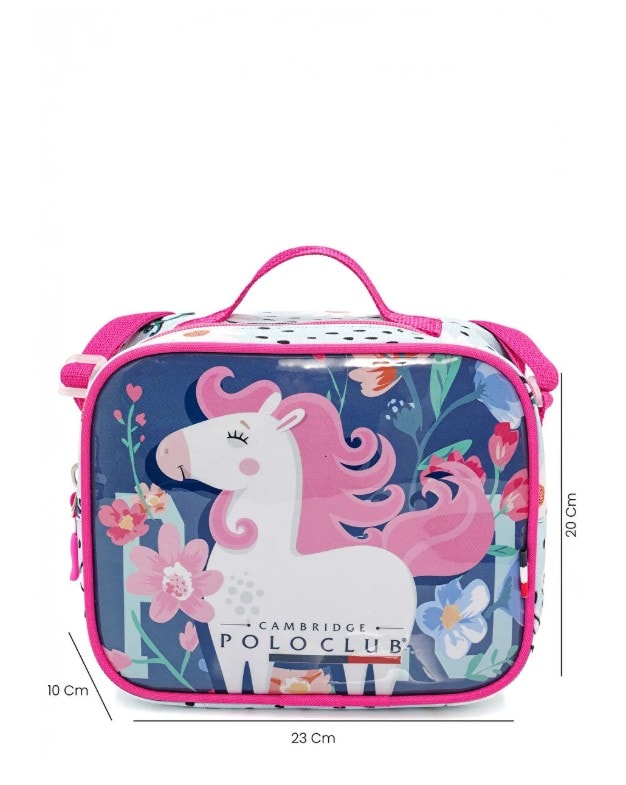 CAMBRİDGE POLO CLUB UNİCOR DESENLİ 3'LÜ KIZ ÇOCUK İLKOKUL ÇANTA SETİ PLCAN2132