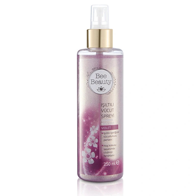 Bee Beauty Violet Işıltılı Vücut Spreyi 250 ml