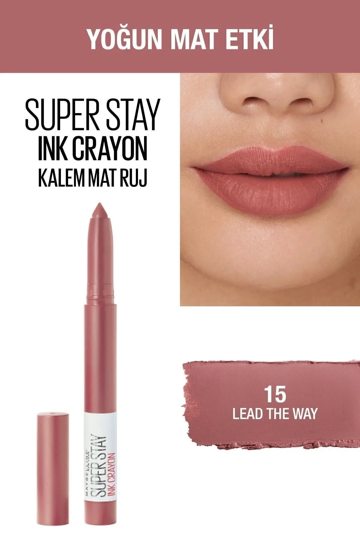 Maybelline New York Kalem Ruj - Sw Superstay Ink Crayon 15N