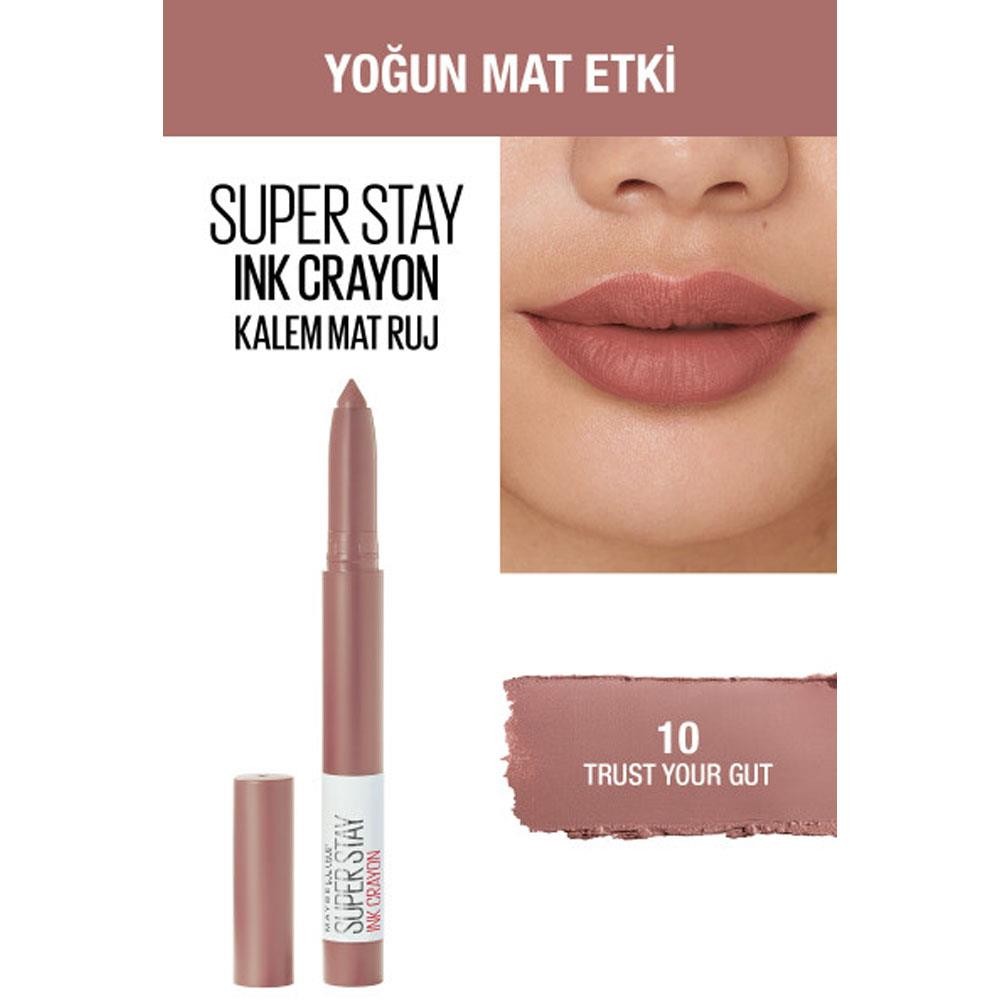 Maybelline New York Kalem Ruj - Sw Superstay Ink Crayon 10N