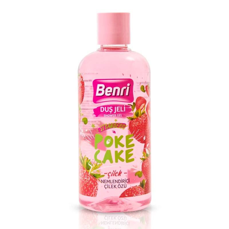 Benri Çilek Poke Cake Duş Jeli 500 ml