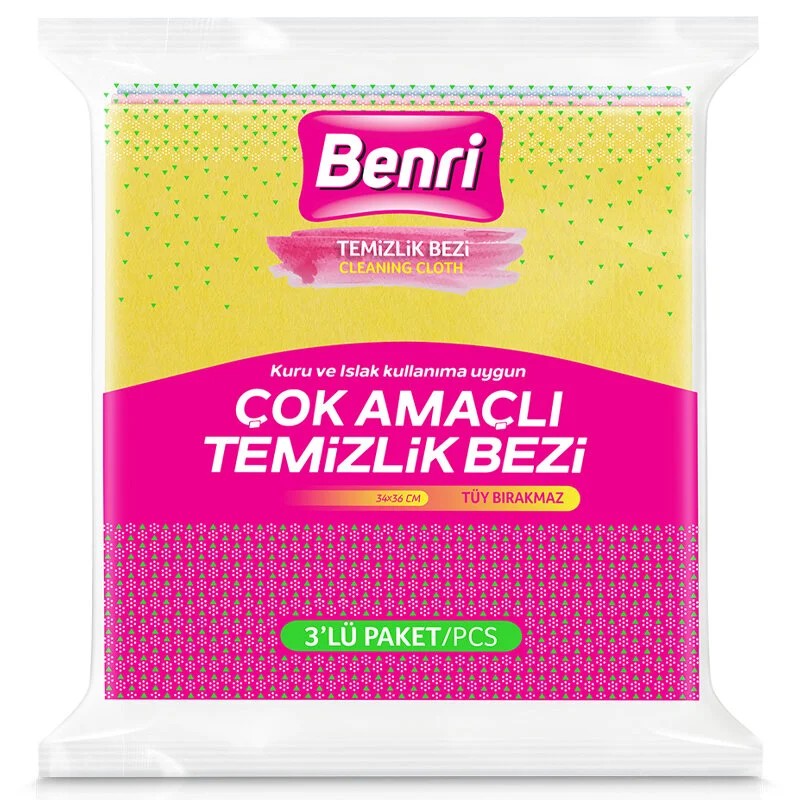 Benri Çok Amaçlı Temizlik Bezi 3'lü