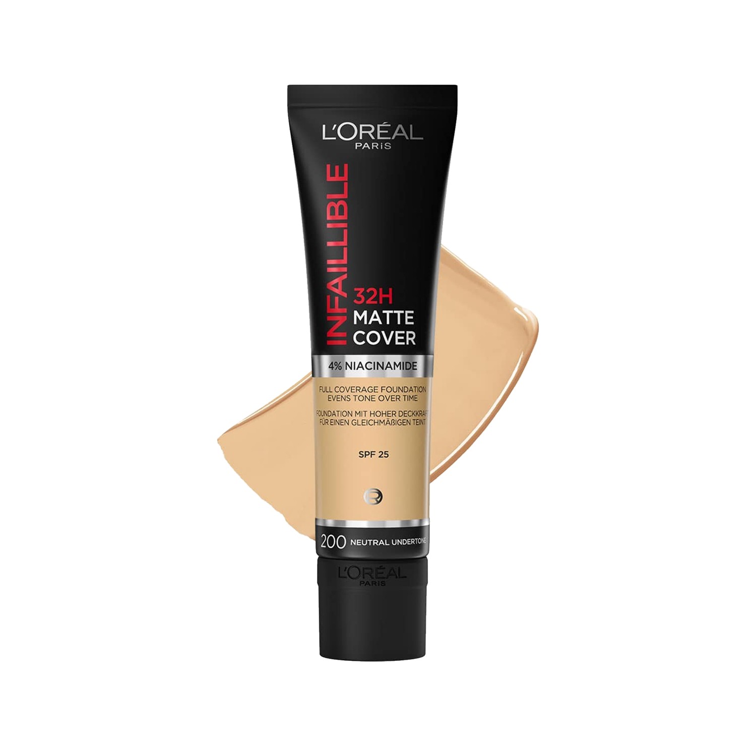 L'Oréal Paris Infaillible 32H Matte Cover Yüksek Kapatıcı Fondöten 200 Golden Sand