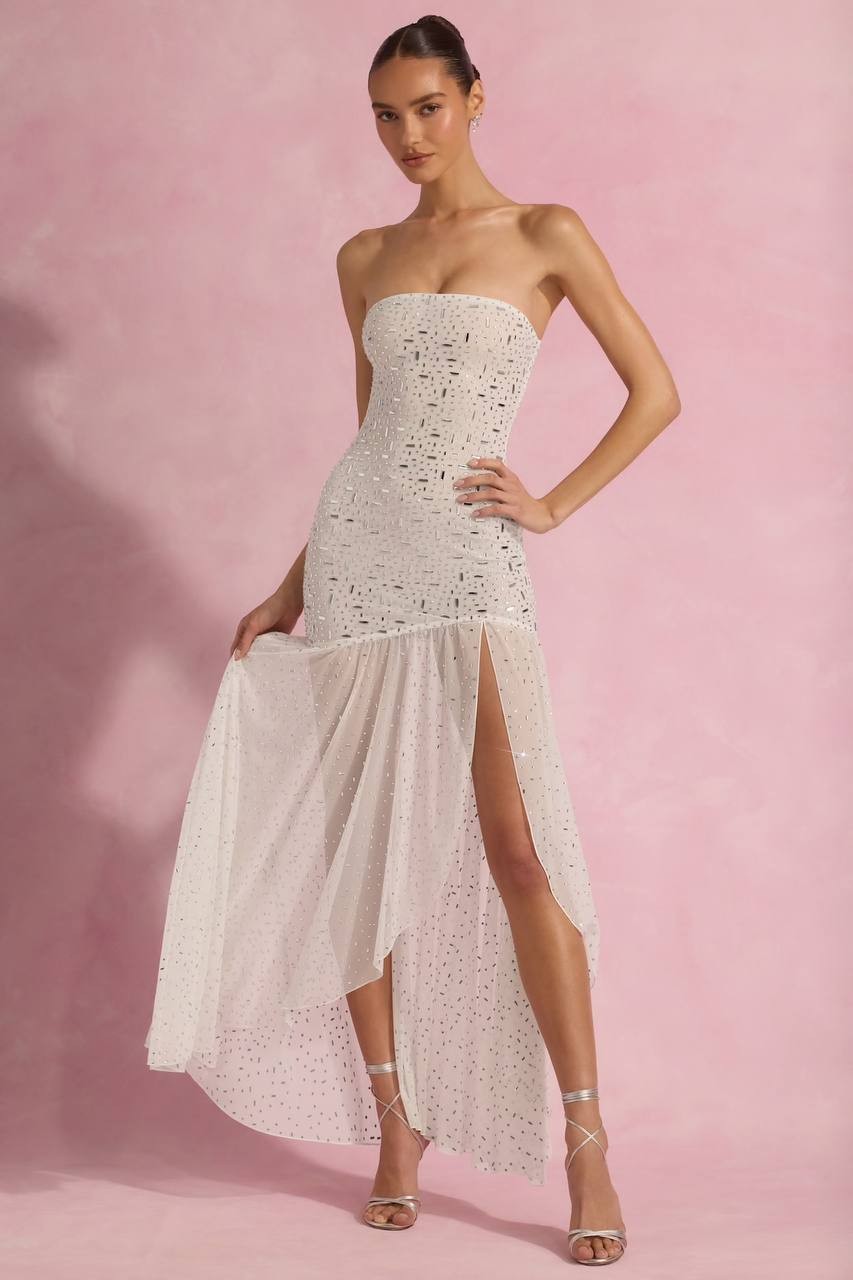 LYCRA SHINY STONE DRESS PINK