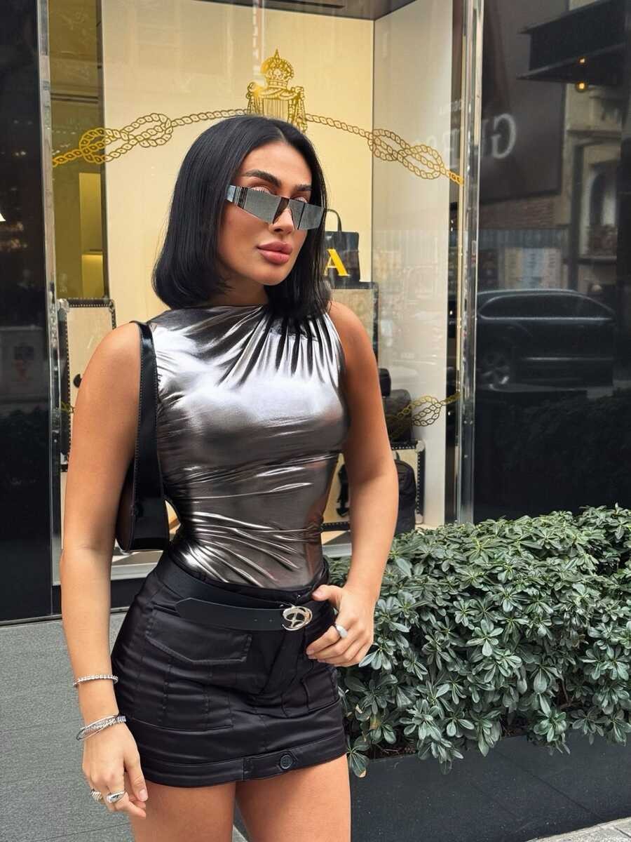 LAME BUSTİYER GÜMÜŞ