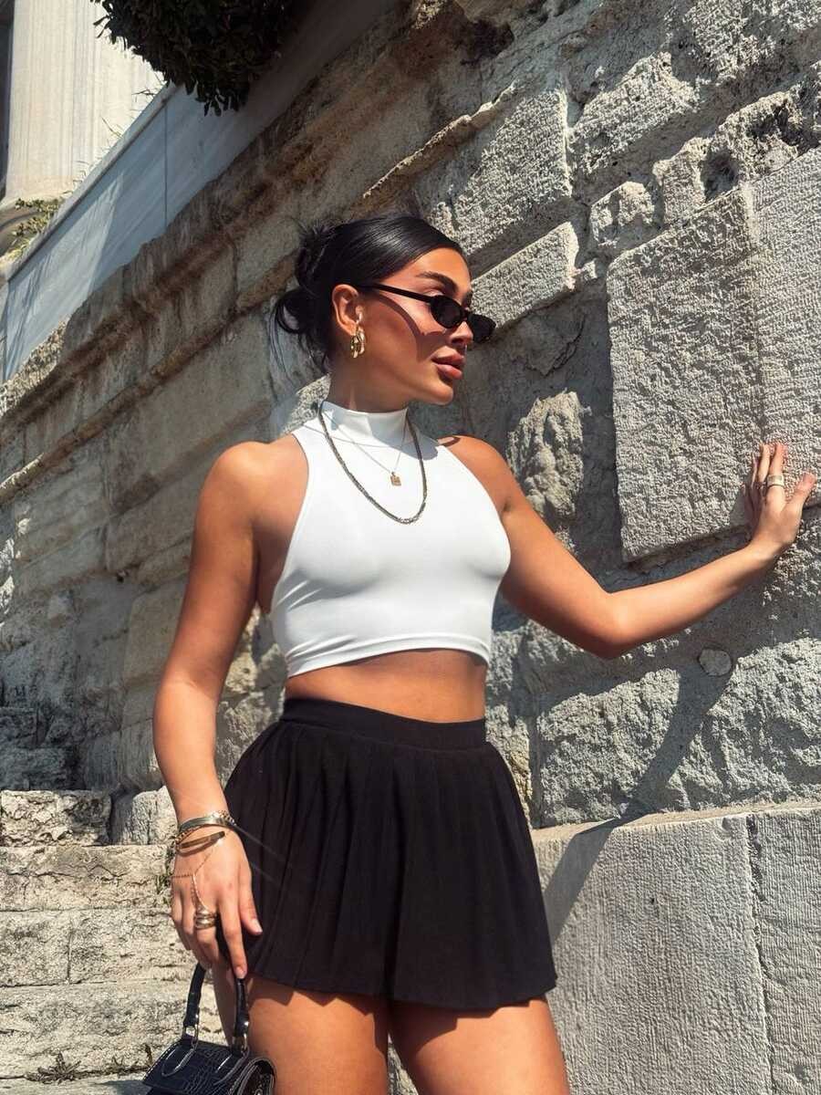 İKİLİ HARİKA ETEKLİ TAKIM SİYAH