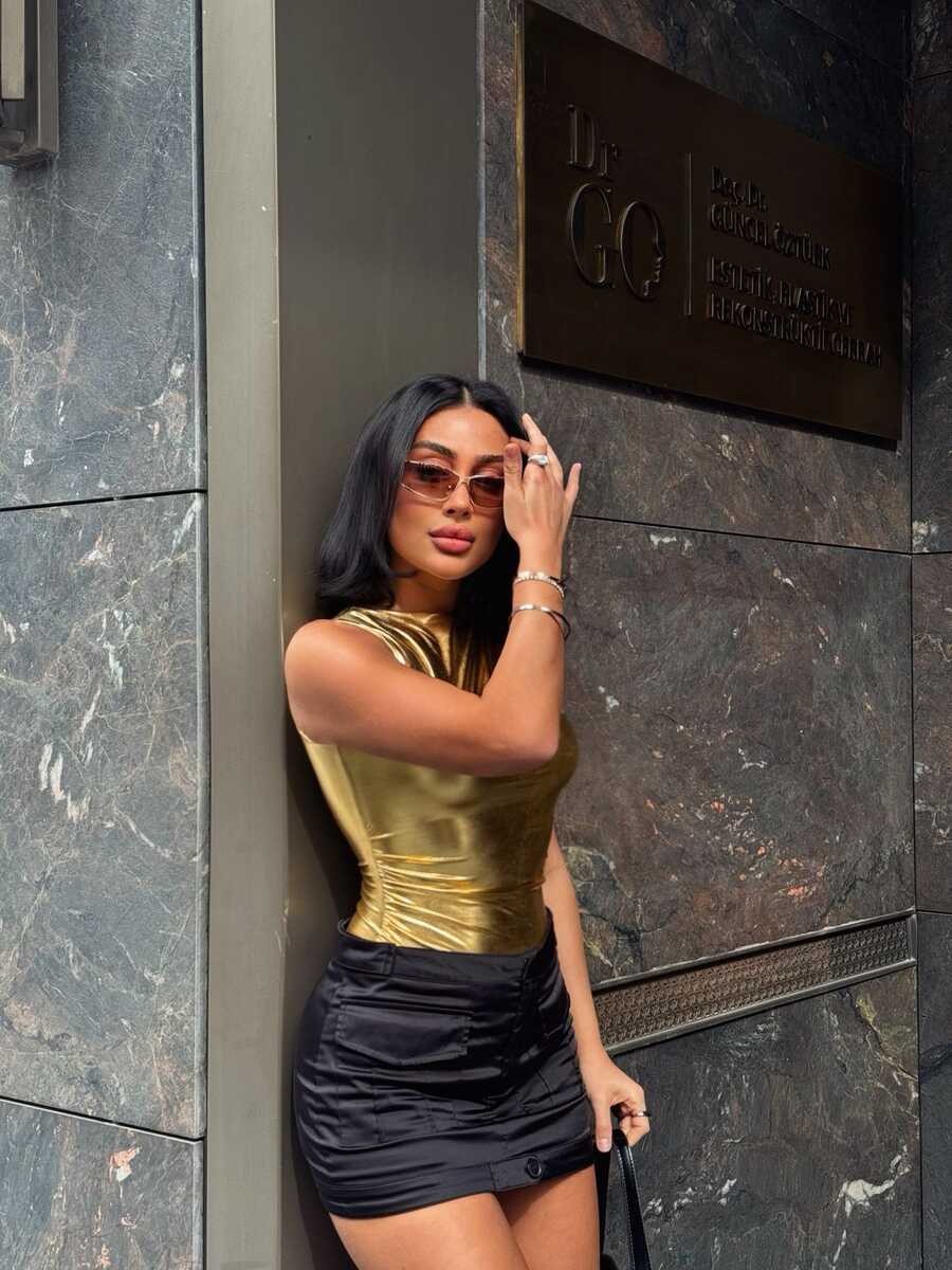 LAME BUSTİYER GOLD