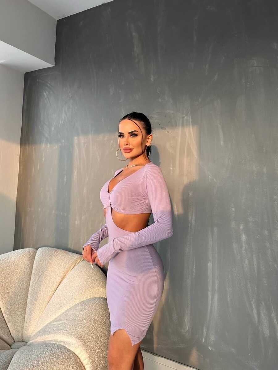 LİLA KAŞKORSE ELBİSE