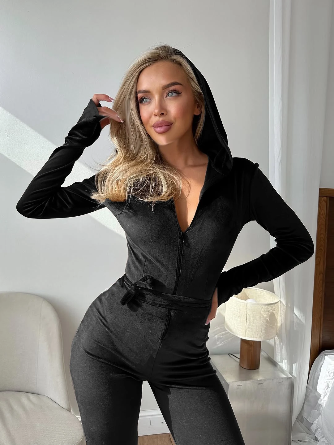 BAĞLAMA DETAYLI TULUM - SİYAH