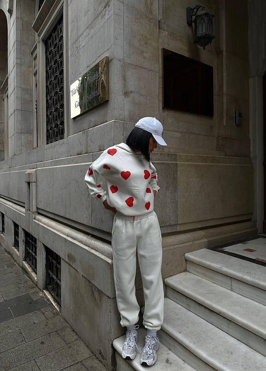 KALP BASKILI İKİLİ TAKIM