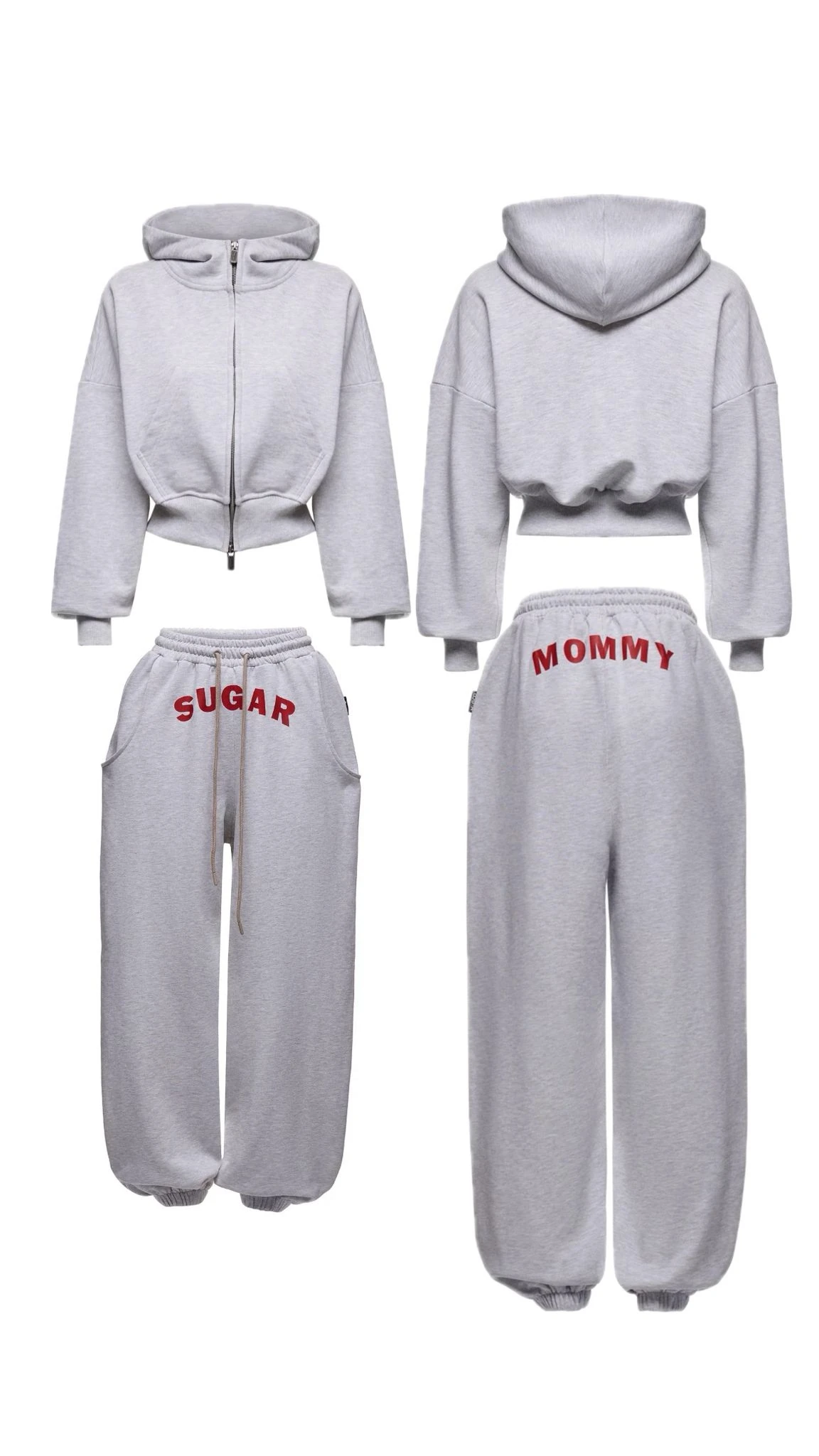 SUGAR MOMMY BASKILI EŞORTMAN TAKIMI