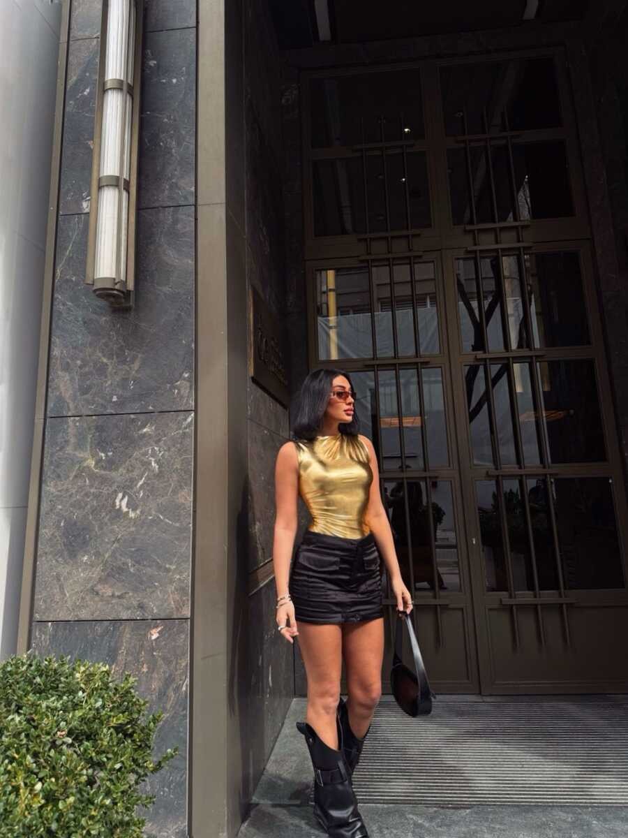 LAME BUSTİYER GOLD