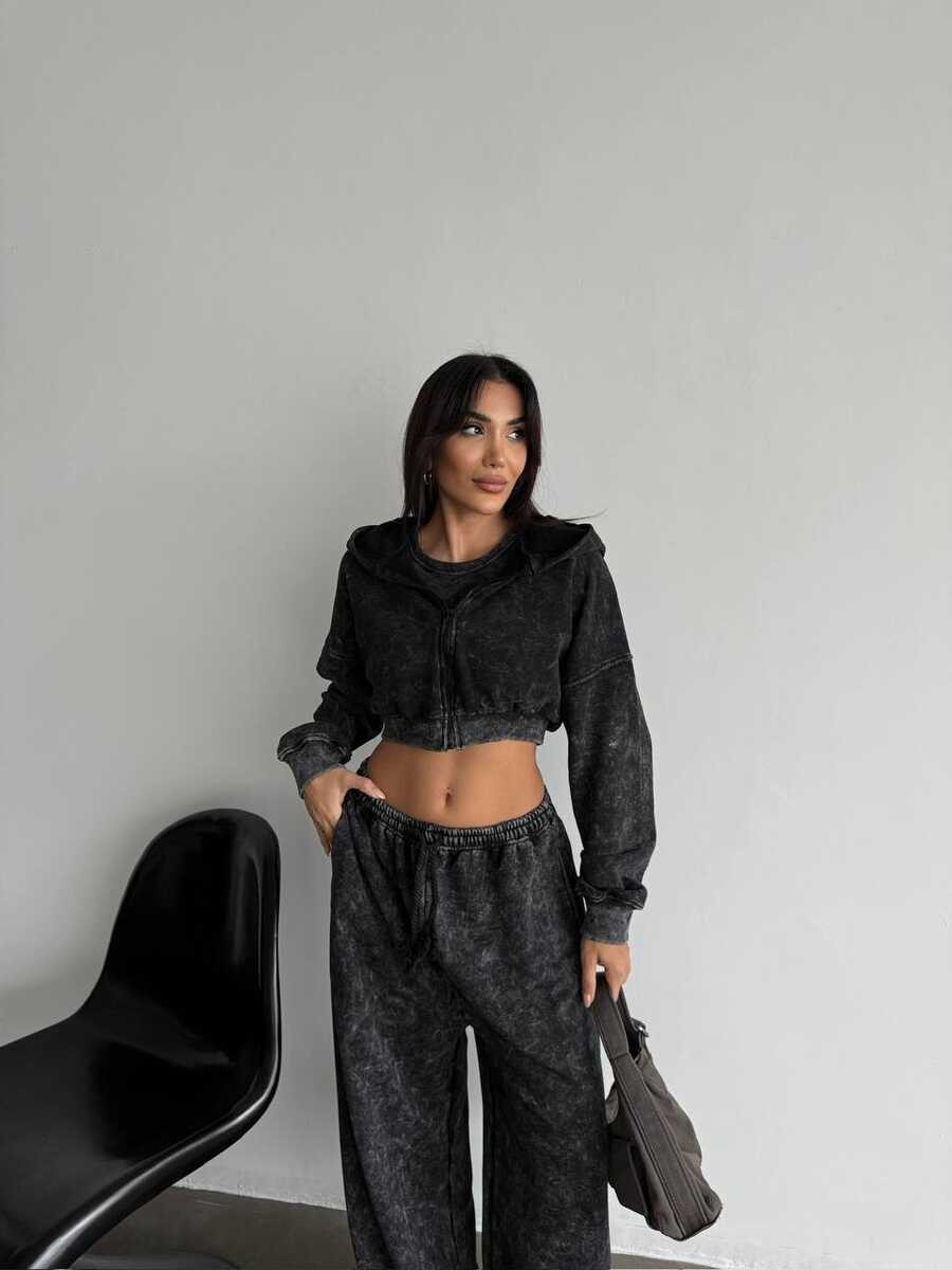 ÜÇ İPLİK YIKAMALI YUMUŞACIK TAKIM ÜÇLÜ SET