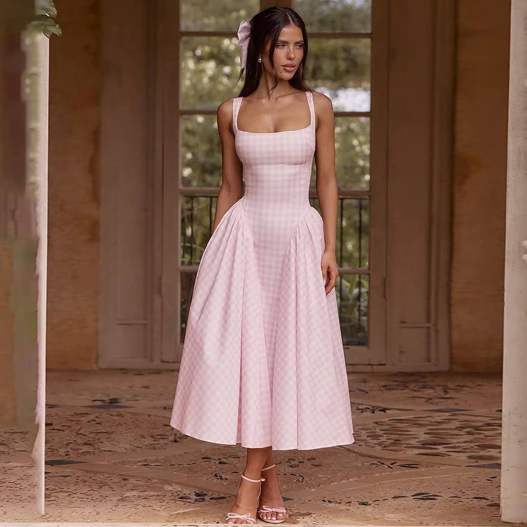 MOSS CREP KUMAŞ ELBİSE   - Pink