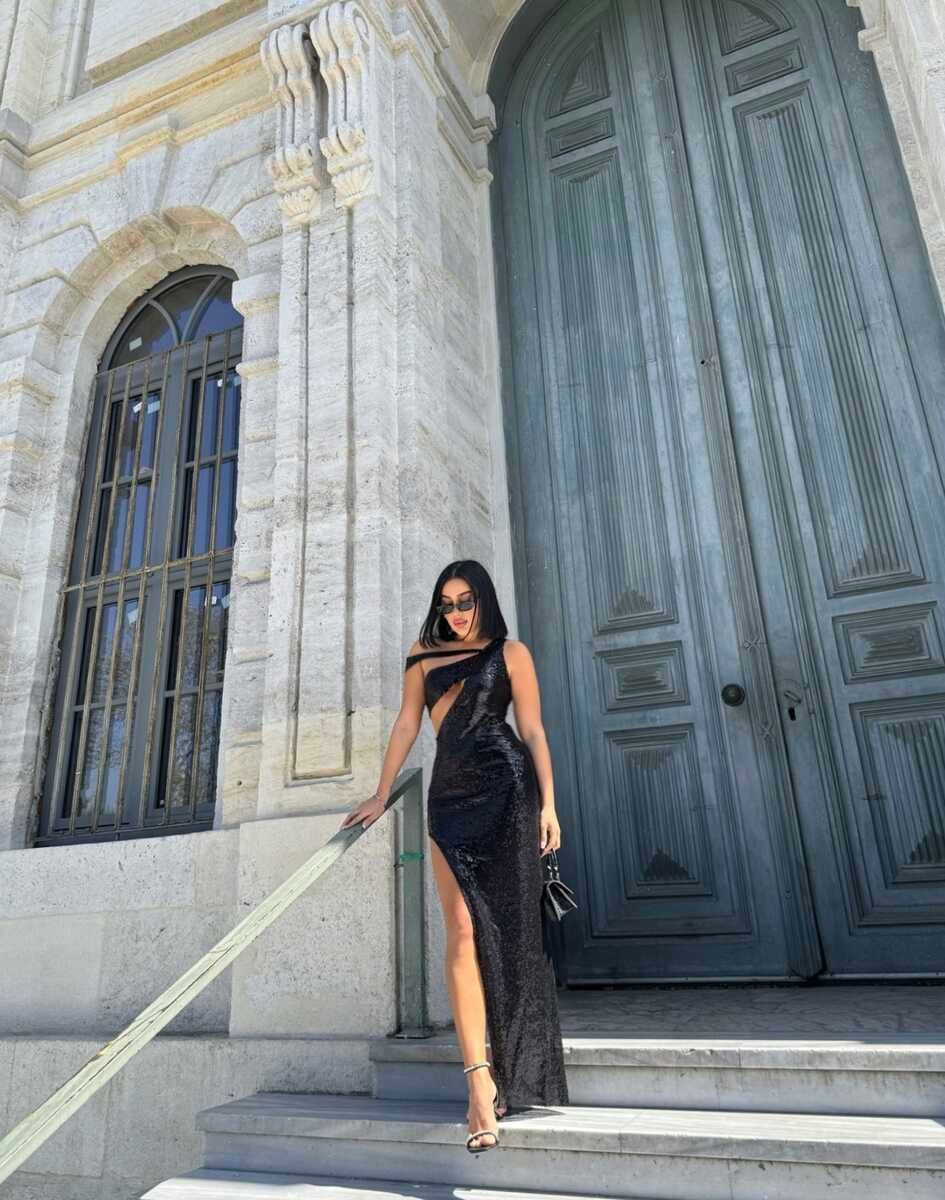 PULPAYET LONG DRESS BLACK