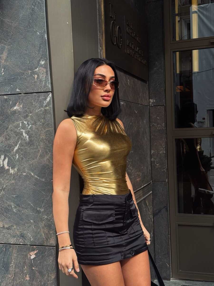 LAME BUSTİYER GOLD