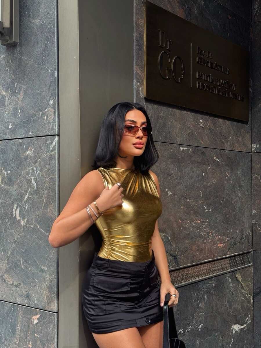LAME BUSTİYER GOLD