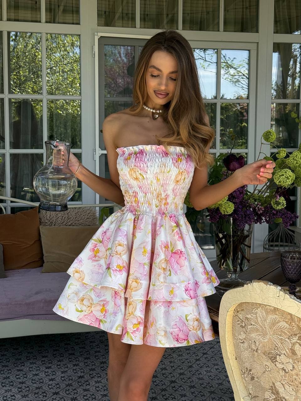 Diving Fabric Dress - Multi Color