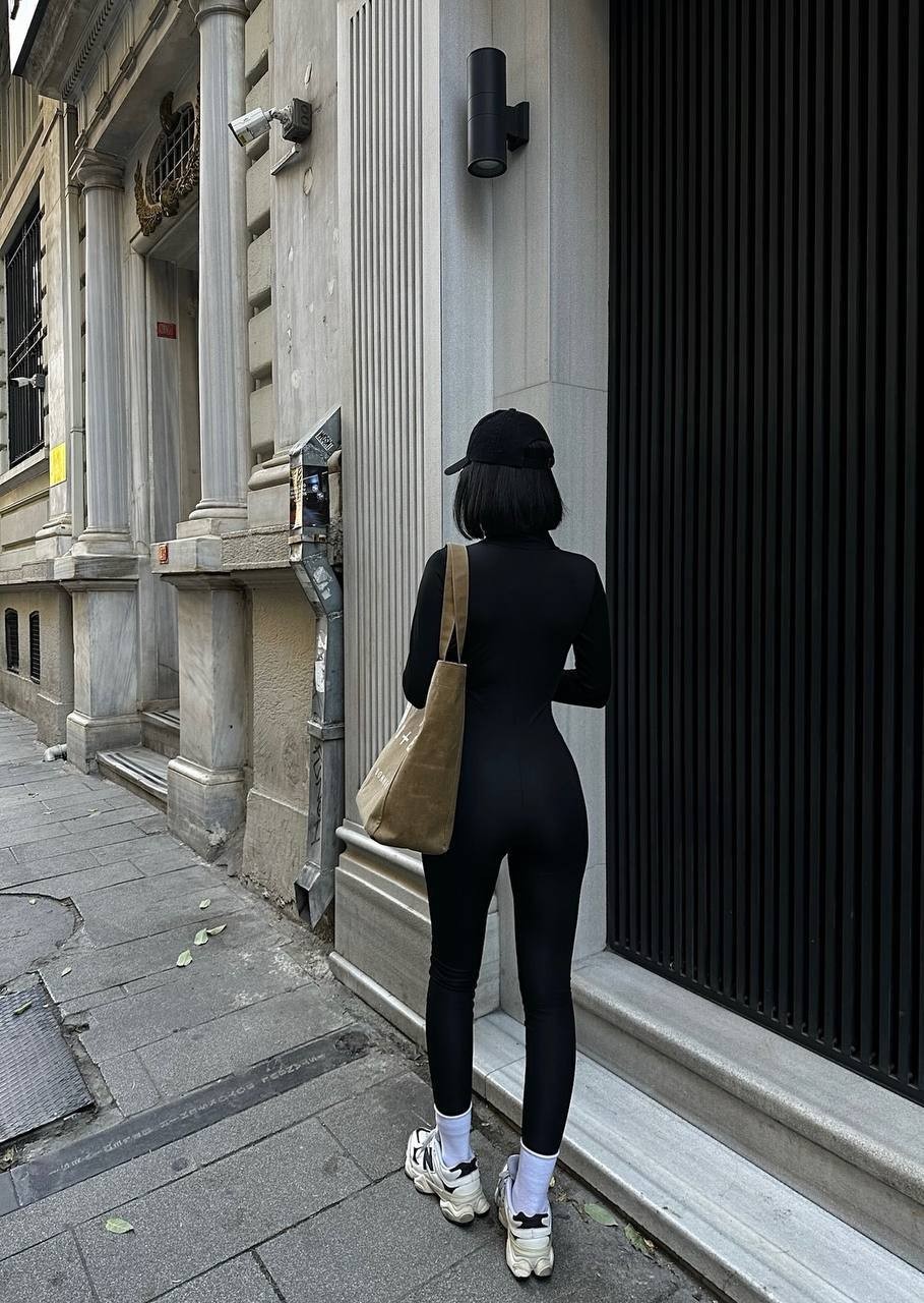 FRONT ZIPPERED JUMPSUIT WITH FLEECE INSIDE