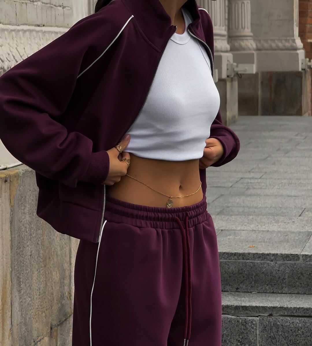 ÜÇ İPLİK HARİKA 2Lİ EŞOFMAN TAKIMI BORDO