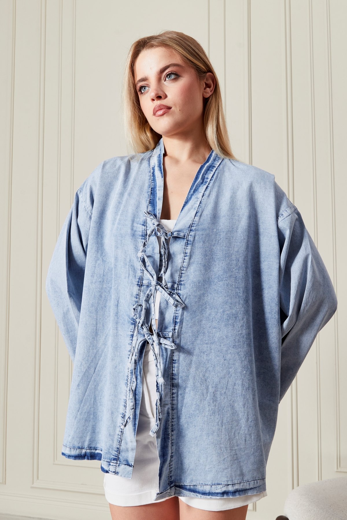 Kadın Kot Kimono 3476