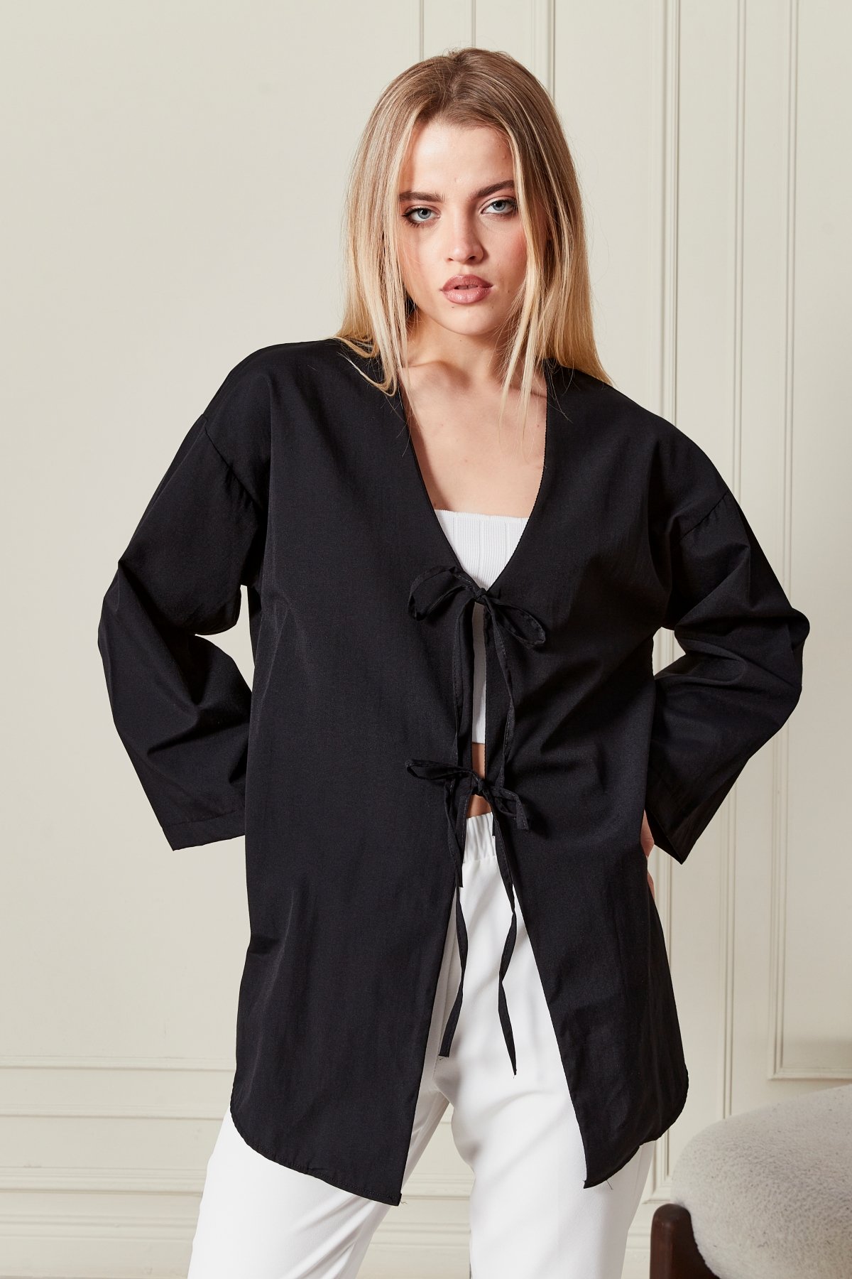 Kadın Basic Kimono Poplin Kumaş 7007