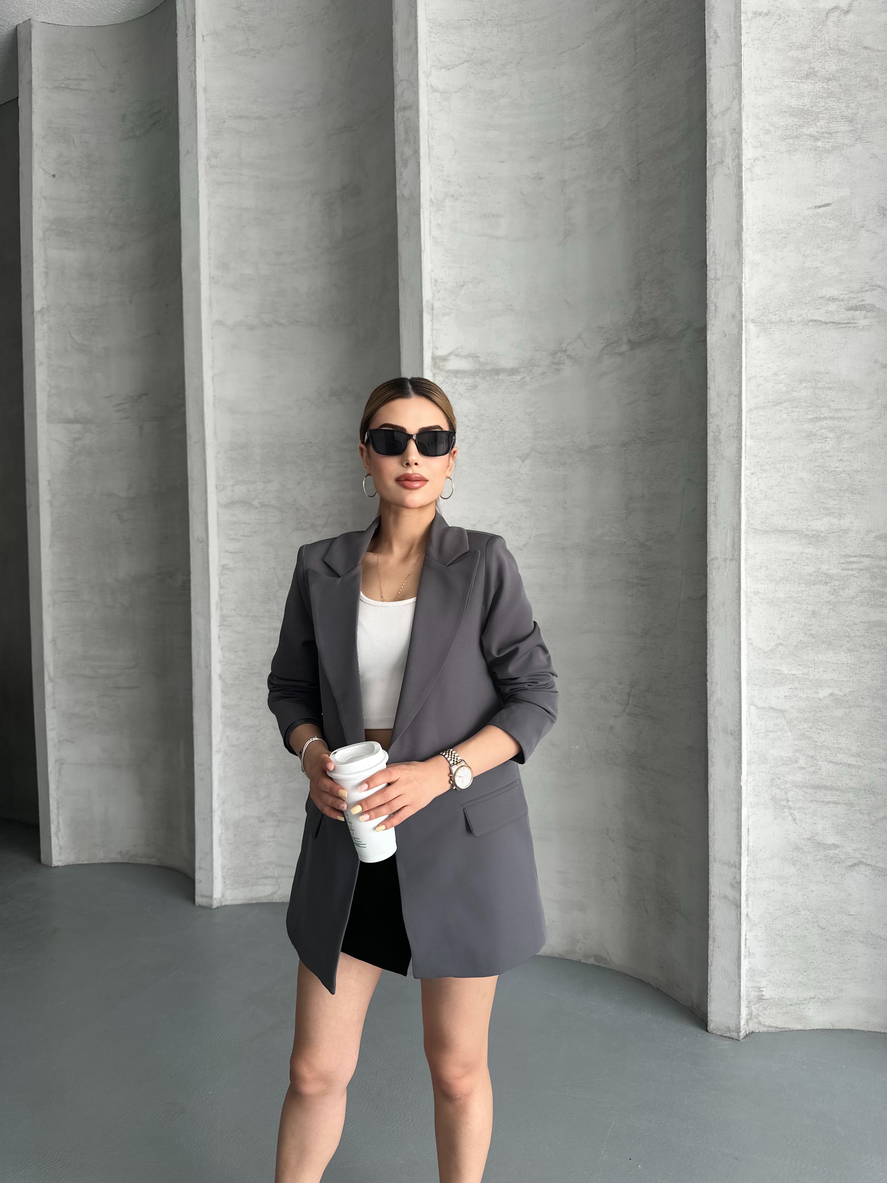 Kadın Astarlı Blazer Ceket 