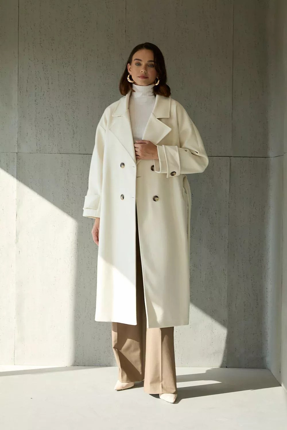 9004 Premium Oversize Kaşe Kaban