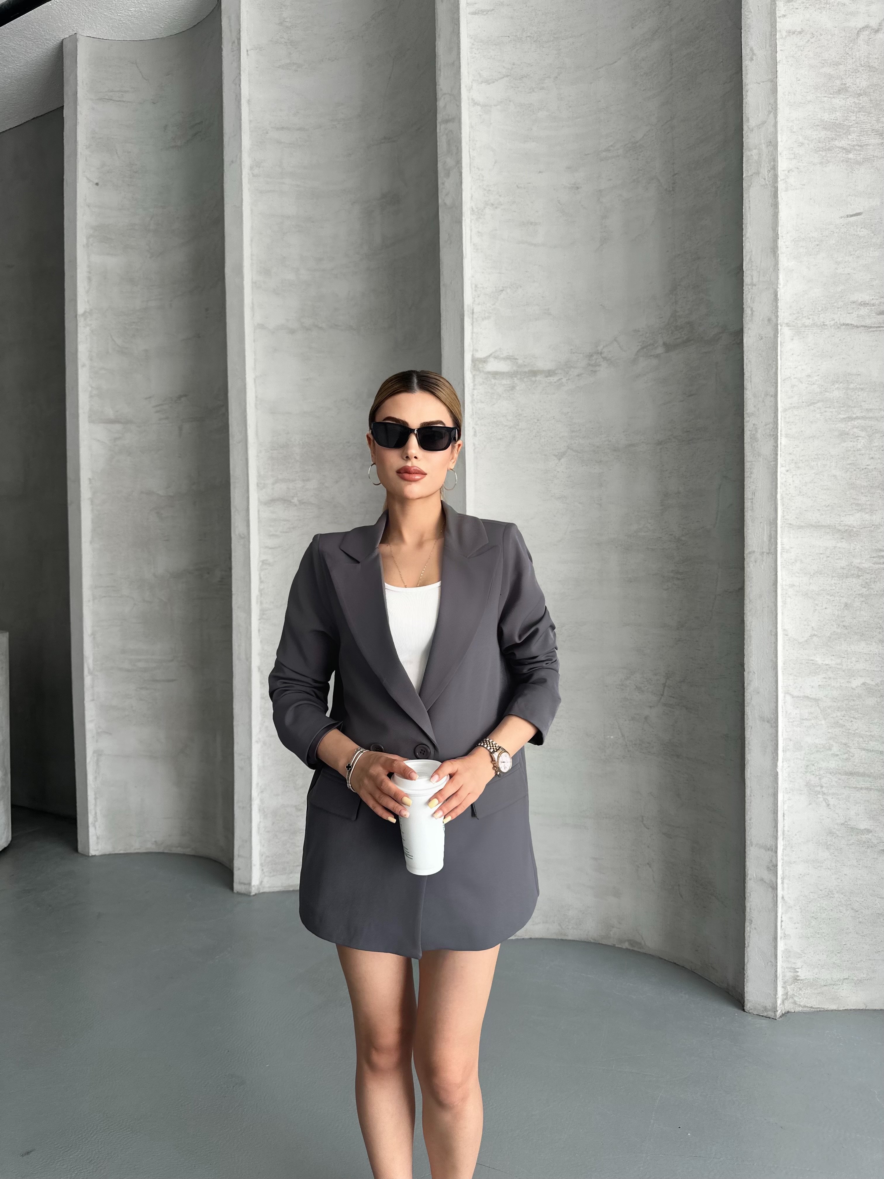 Kadın Astarlı Blazer Ceket 