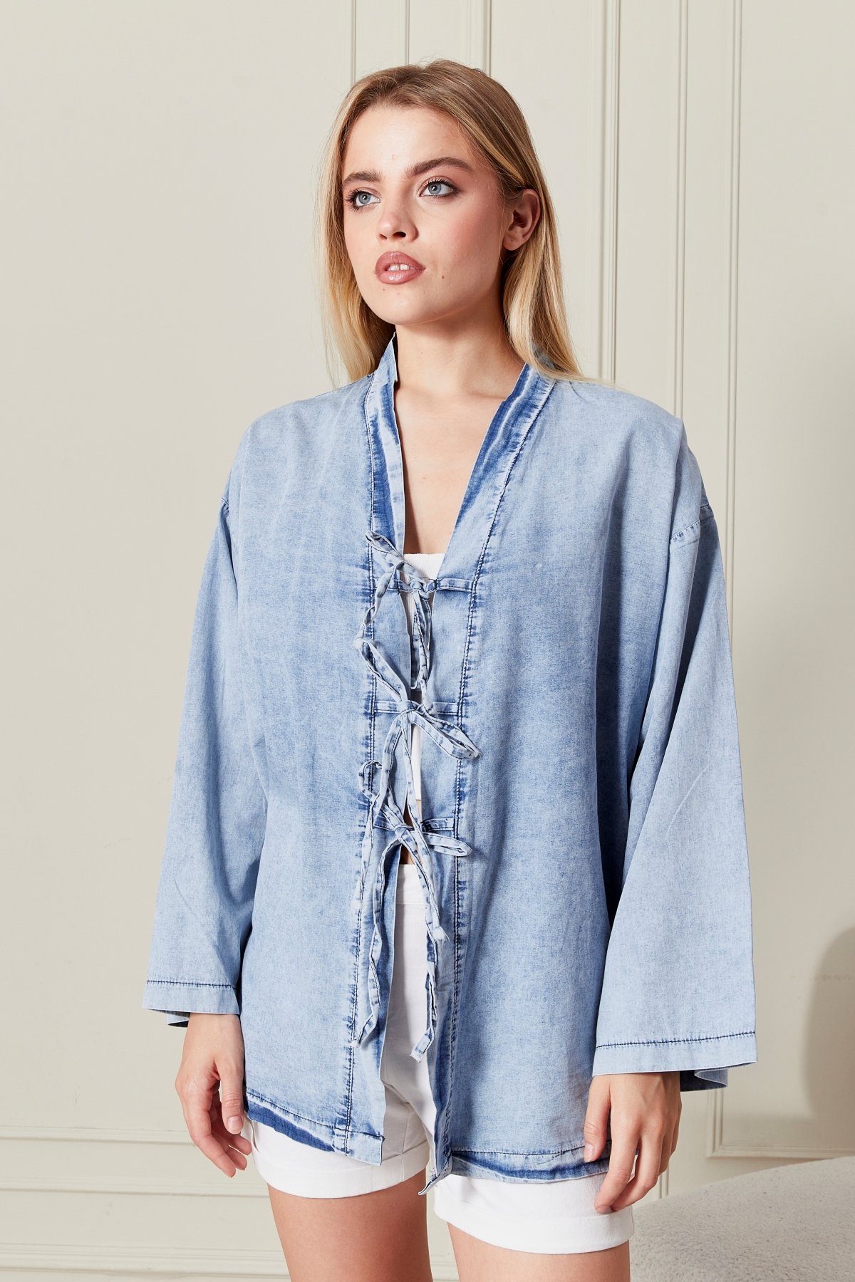 Kadın Kot Kimono 3476