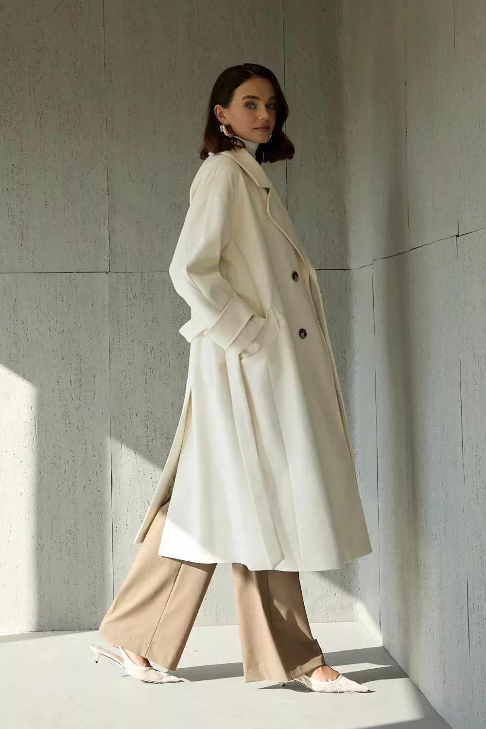 9004 Premium Oversize Kaşe Kaban