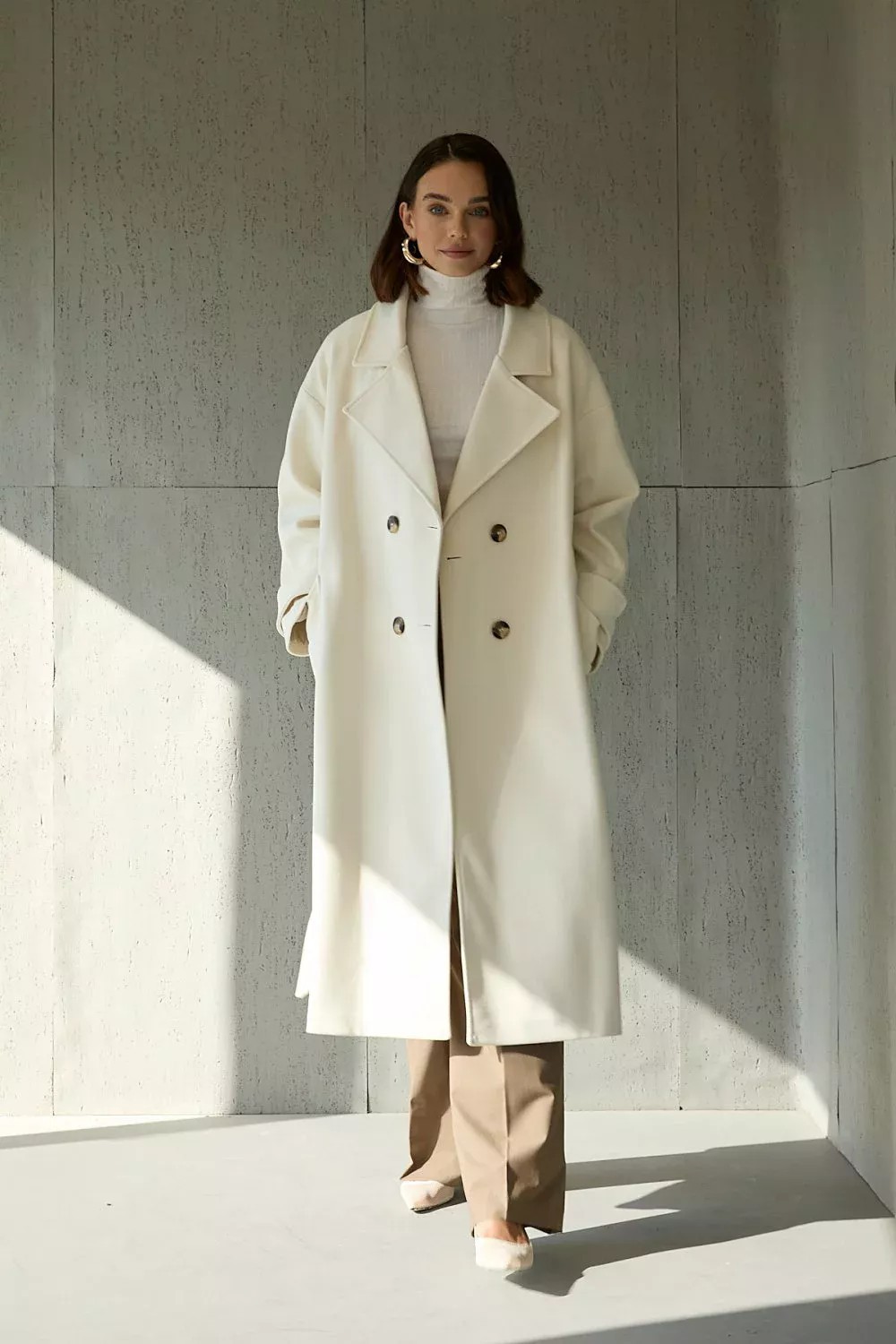 9004 Premium Oversize Kaşe Kaban