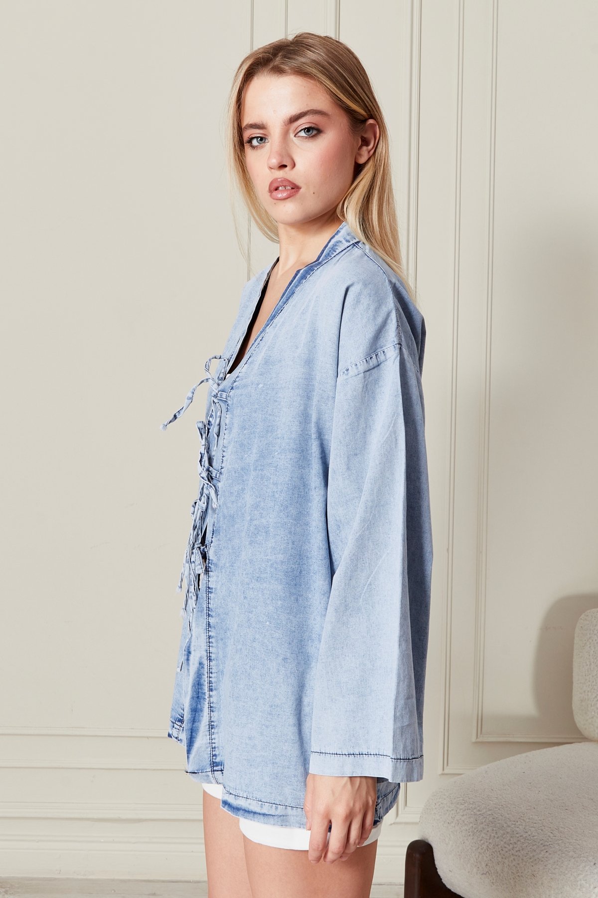 Kadın Kot Kimono 3476