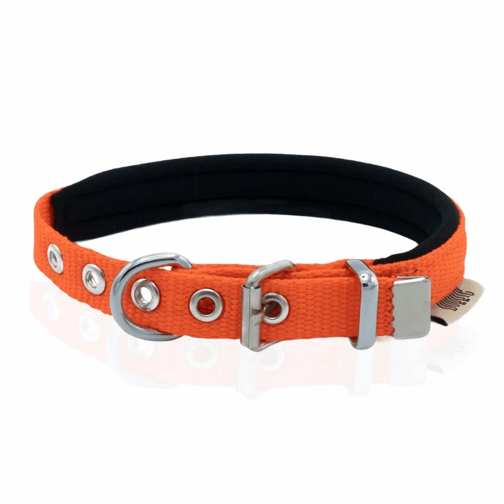 Doggie Konfor Dokuma Boyun Tasması Turuncu 1,5X25-30Cm - STD
