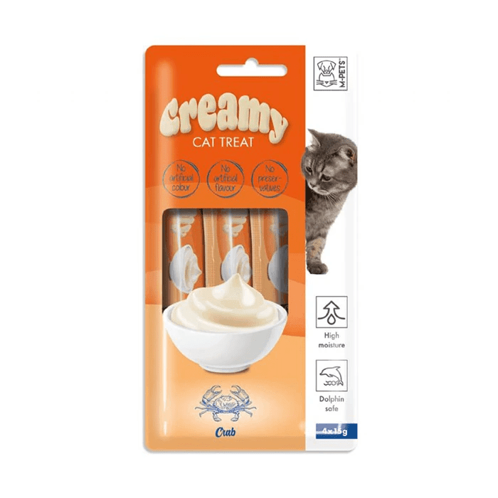 Creamy Yengeç Kedi Ödül Maması 4*15 g - STD