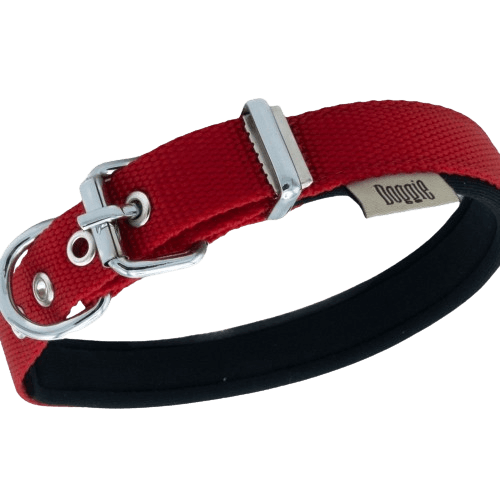 Doggie Konfor Dokuma Boyun Tasması Kırmızı 2X30-35Cm