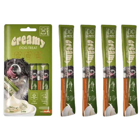 Creamy Ton Balıklı & Deniz Taraklı Köpek Sıvı Ödül Maması 4*15 g