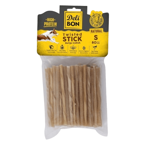 Delibon Deri Burgu Çubuk İnce Boy 80Li Paket Naturel İncex80Ad.