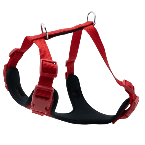 Doggie Havalı Dokuma Göğüs Tasması Kırmızı 2X45-55Cm