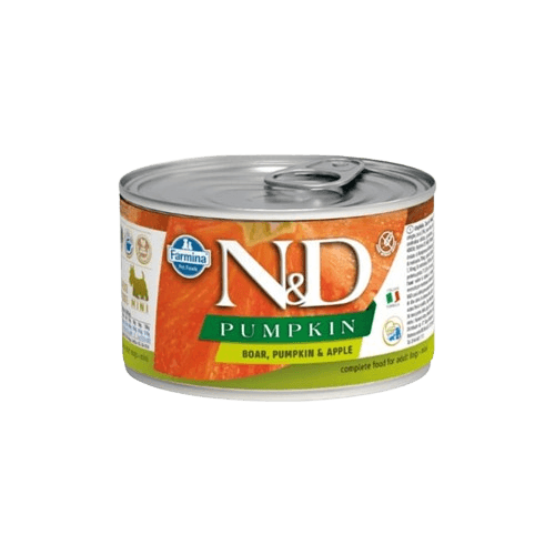 ND Pumpkın Yaban Domuzu & Kabak & Elma Yetişkin Mini Köpek Yaş Maması 140 g - STD