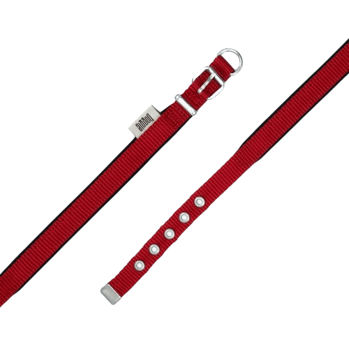 Doggie Konfor Dokuma Boyun Tasması Kırmızı 1,5X20-25Cm