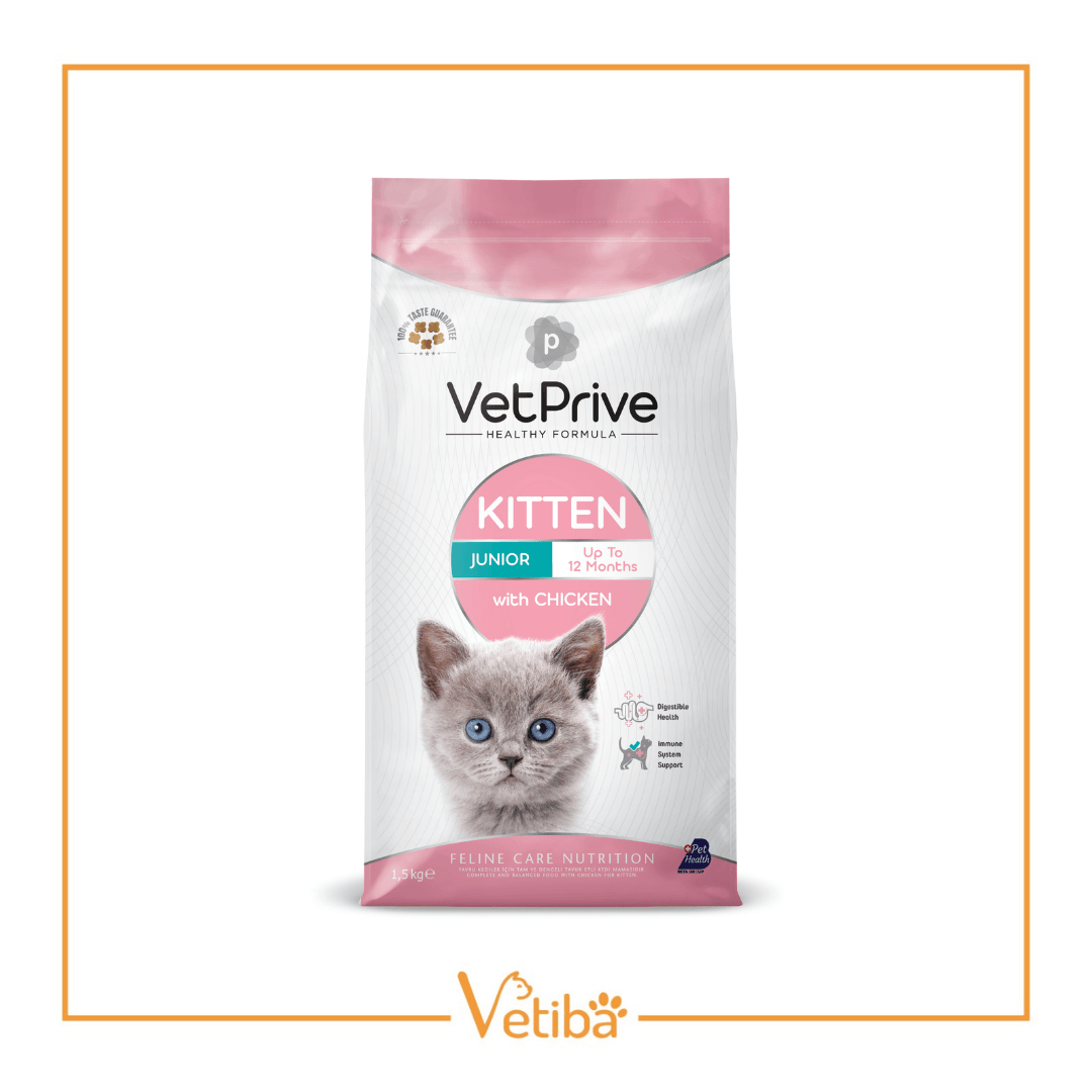 VetPrive Tavuklu Yavru Kedi Maması 1.5 kg - STD