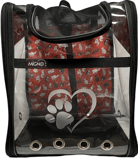 Migno Siyah Şeffaf Kedi Köpek  Taşıma Çantası - STD