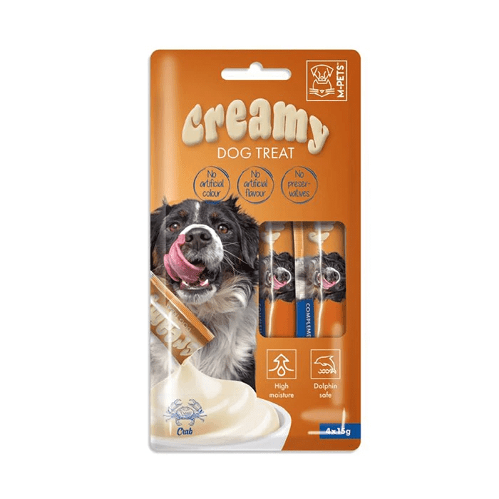 Creamy Yengeçli Köpek Sıvı Ödül Maması 4*15 g - STD