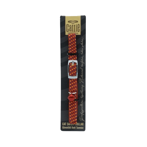 Cattie Lastikli Kedi Boyun Tasması Kırmızı 1X20-30Cm
