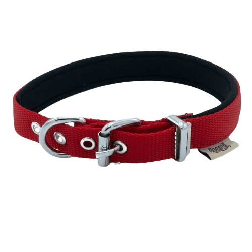 Doggie Konfor Dokuma Boyun Tasması Kırmızı 2X35-40Cm