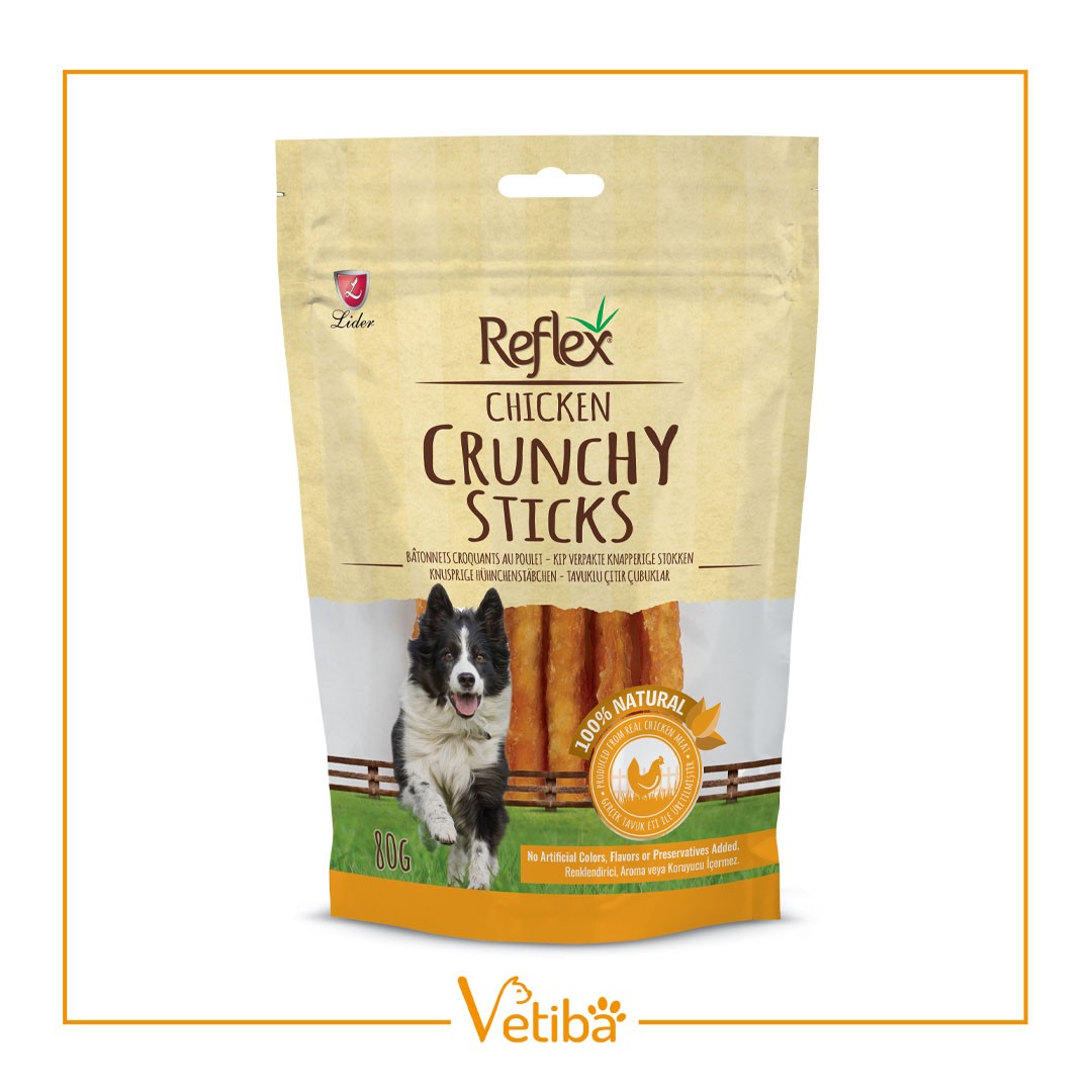 Reflex Kurutulmuş Tavuk Sticks Köpek Ödülü 80 gr - STD